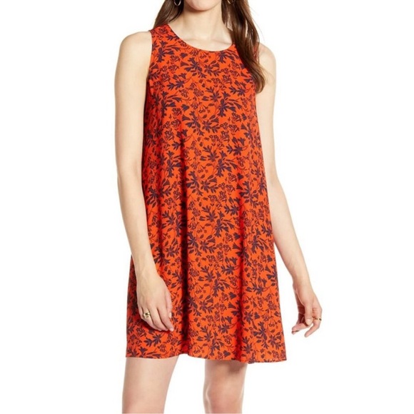 Halogen Floral Print Dress - Picture 1 of 7